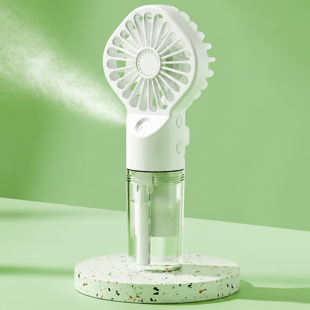 Ventilador de Mano con Spray