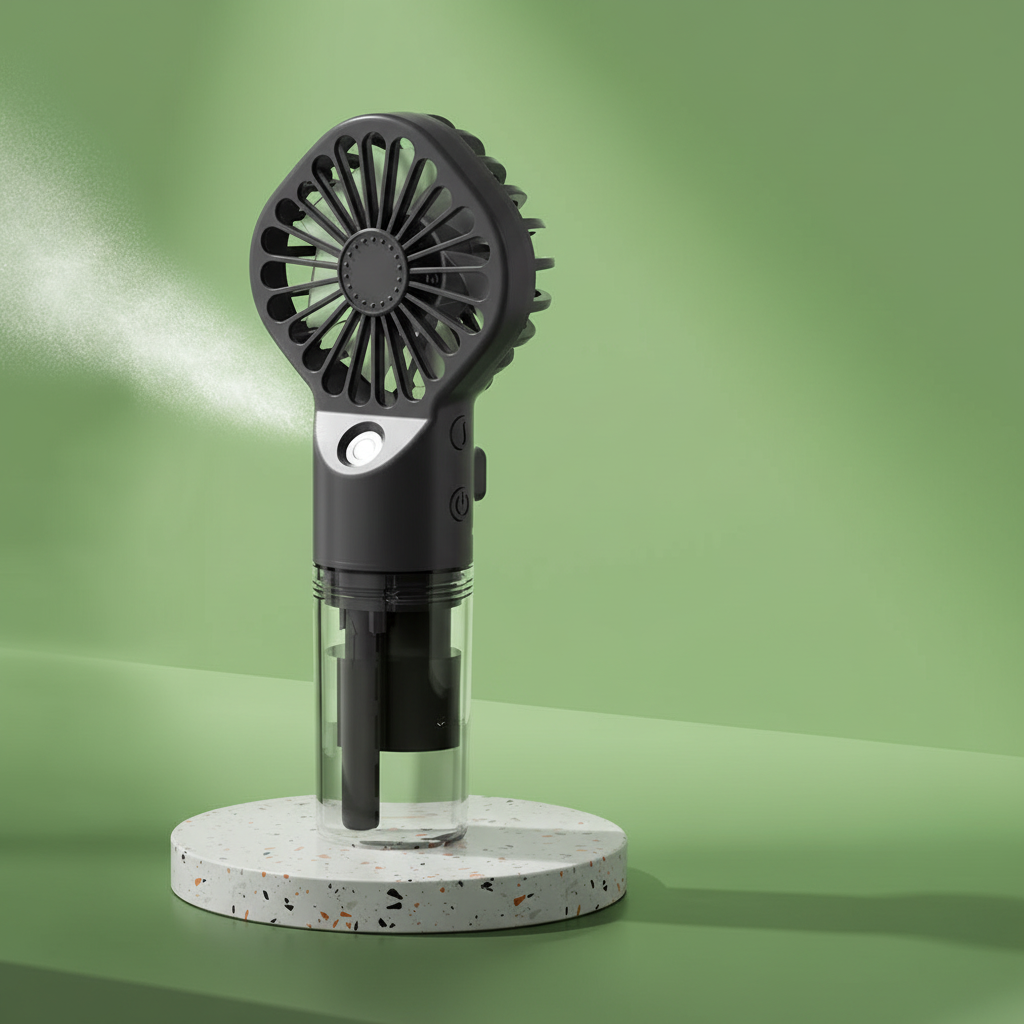 Ventilador de Mano con Spray