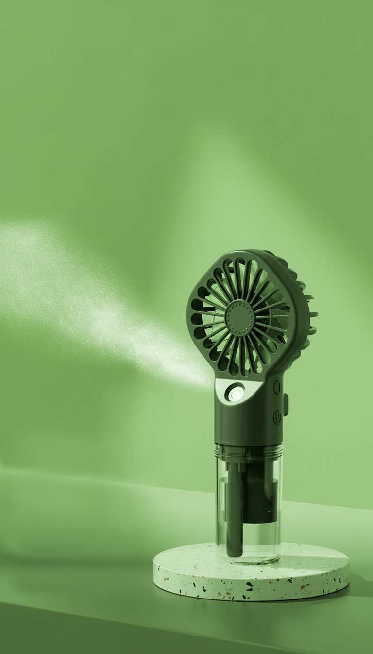 Ventilador de Mano con Spray