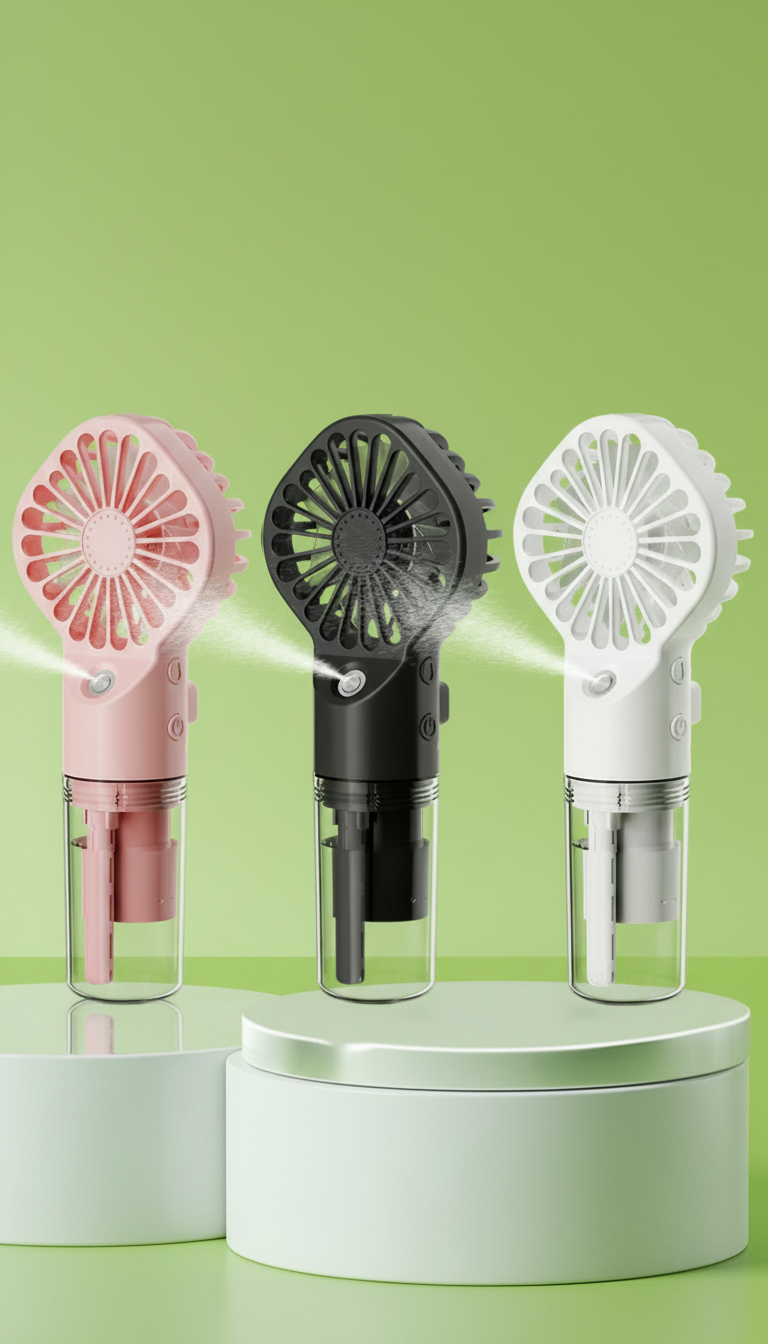Ventilador de Mano con Spray
