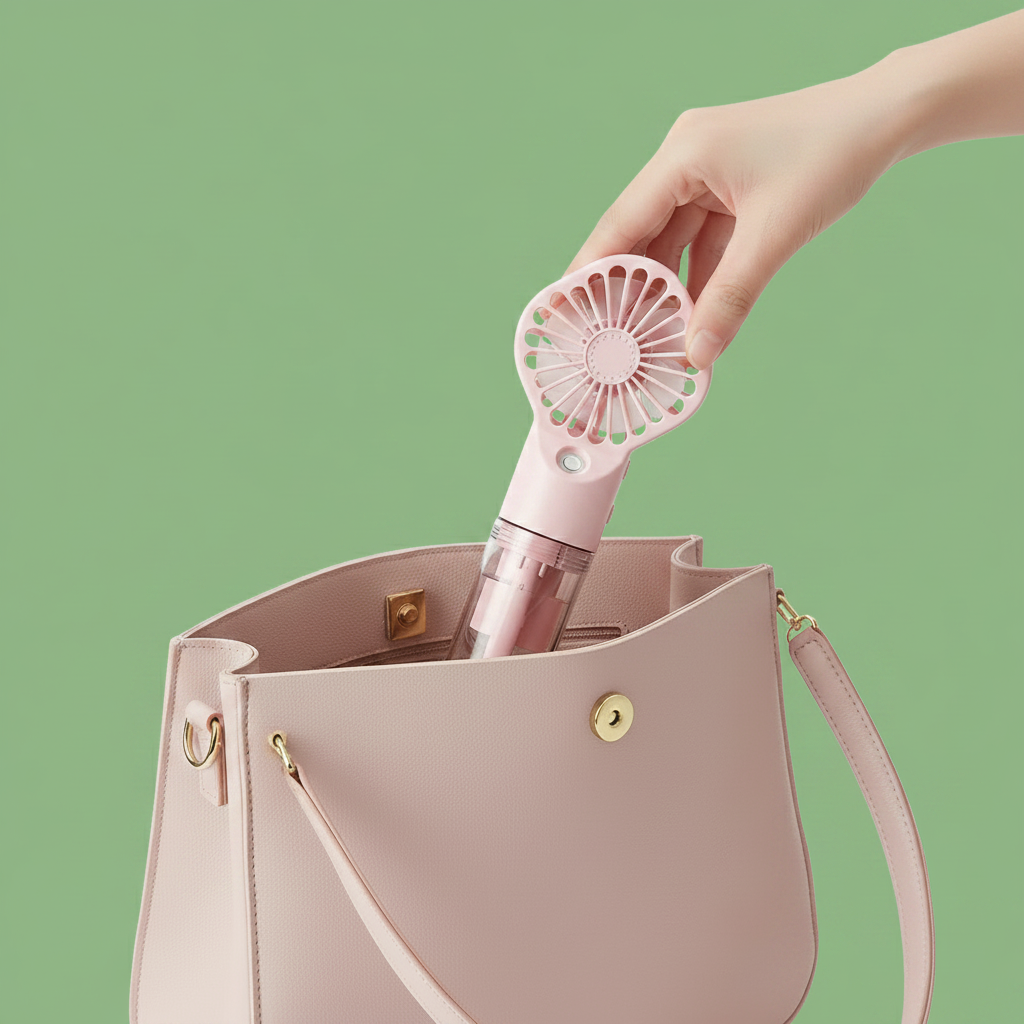 Ventilador de Mano con Spray